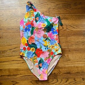 Summersalt x Rifle Paper Co Sidestroke size 14 in the pattern Sicily